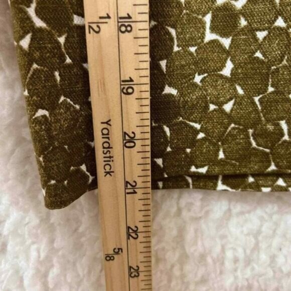 Merona skirt Womens size 8 Gold cotton blend shell polyester liner side zip - Picture 6 of 10